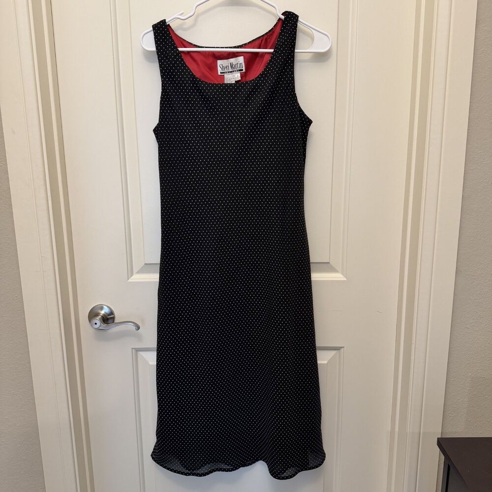 Sheri Martin NY Polka Dot Sleeveless Dress Size12 - Picture 4 of 5